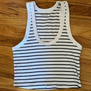 Abercrombie & Fitch Striped Cropped Tank